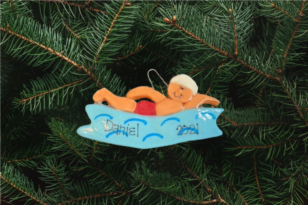 Male Swimmer Ornament