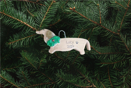 Brown Dachsund Ornament