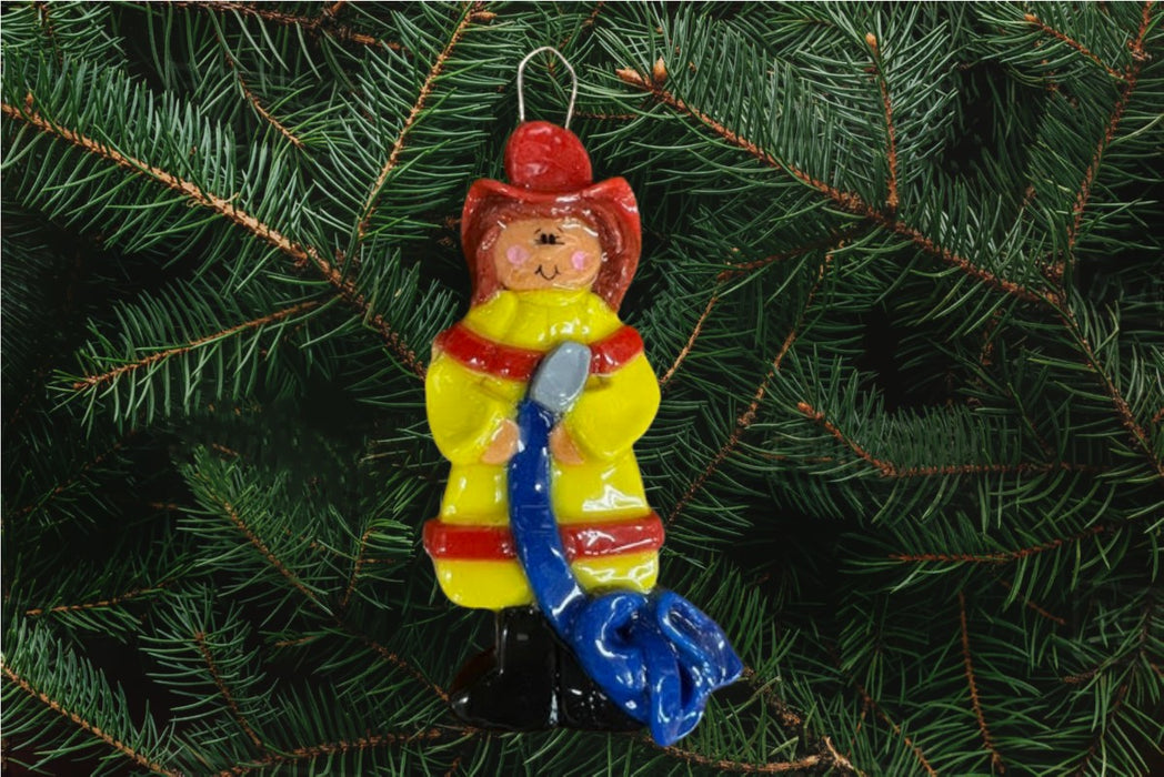 Female Fireman Ornament