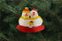 Snowman Family Red and Yellow Ornament