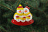 Snowman Family Red and Yellow Ornament