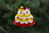 Snowman Family Red and Yellow Ornament