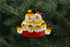 Snowman Family Red and Yellow Ornament