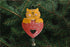 Kitten on Red Heart Ornament