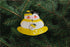 Snowman Family Yellow & Black Ornament