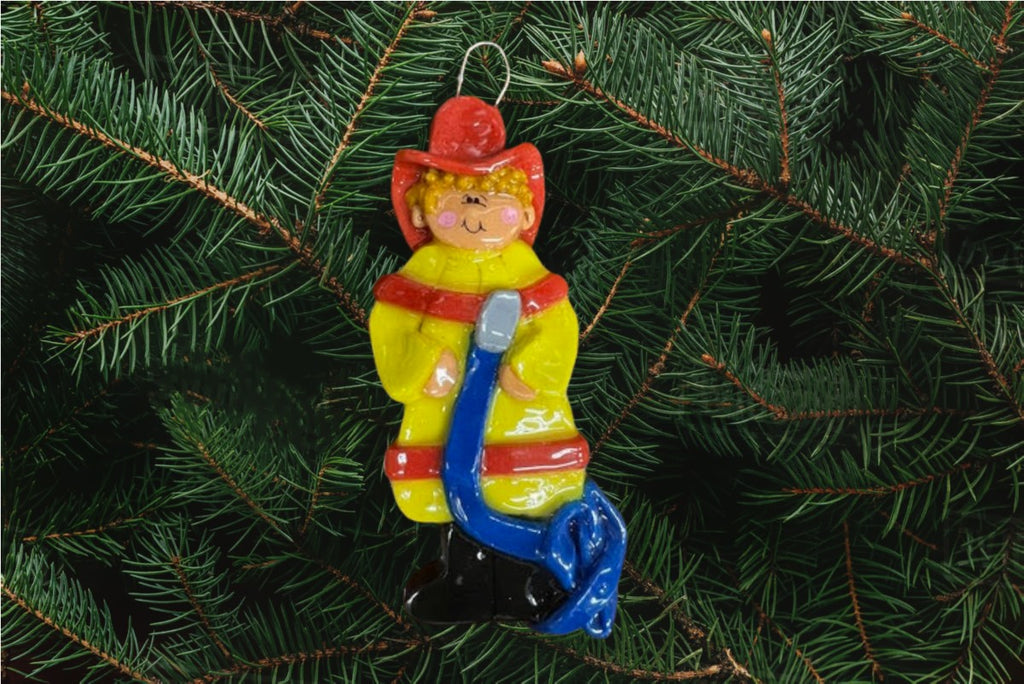 Male Fireman Ornament