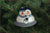 Snowman Family Grey and Blue