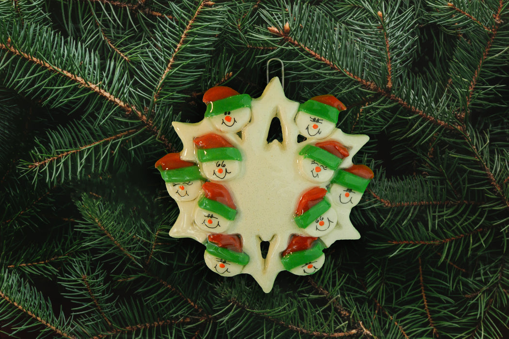 Snowflake Family Ornament