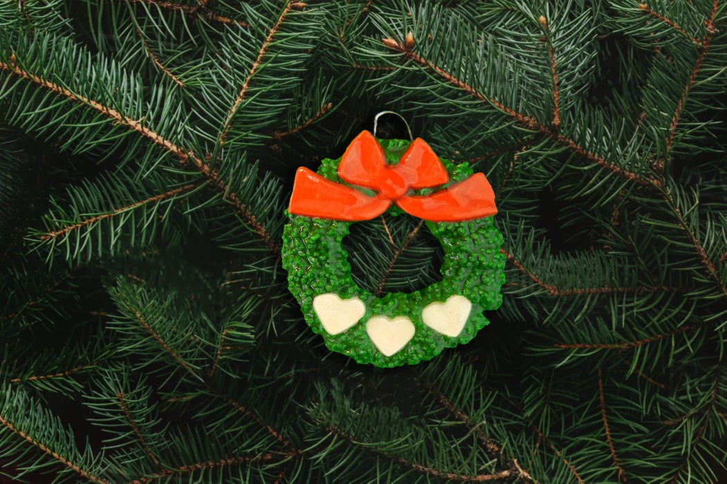Wreath with hearts Ornament