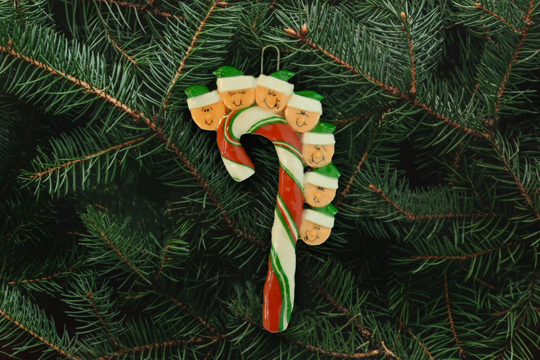 Peppermint Stick Family Ornament
