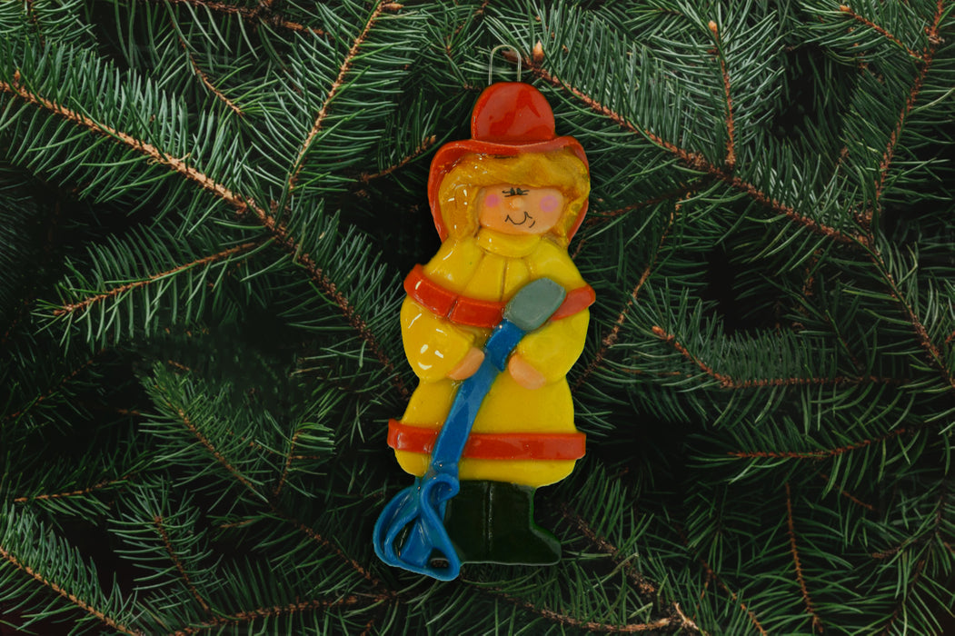 Female Fireman Ornament