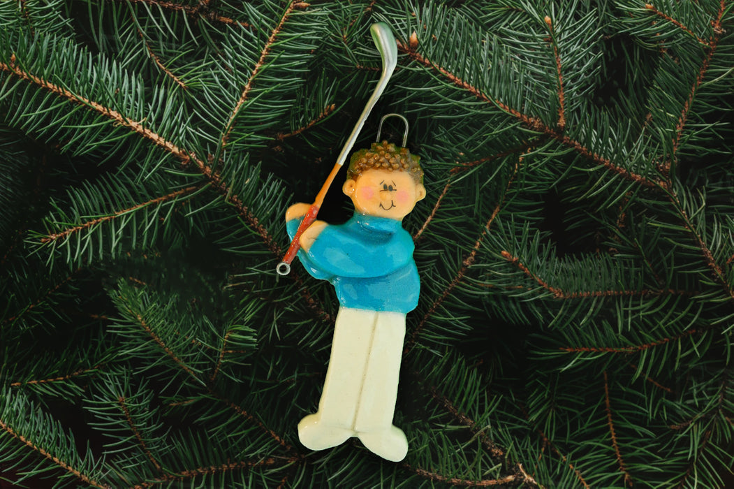 Male Golfer Ornament