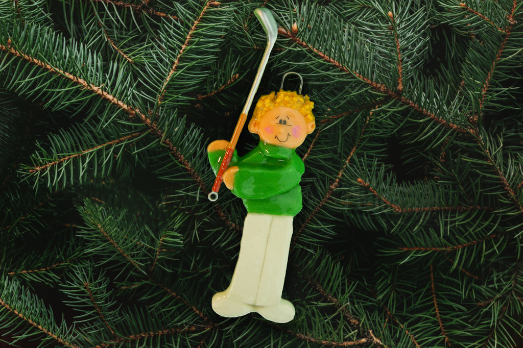 Male Golfer Ornament