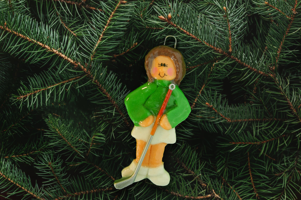 Golfer Female Ornament