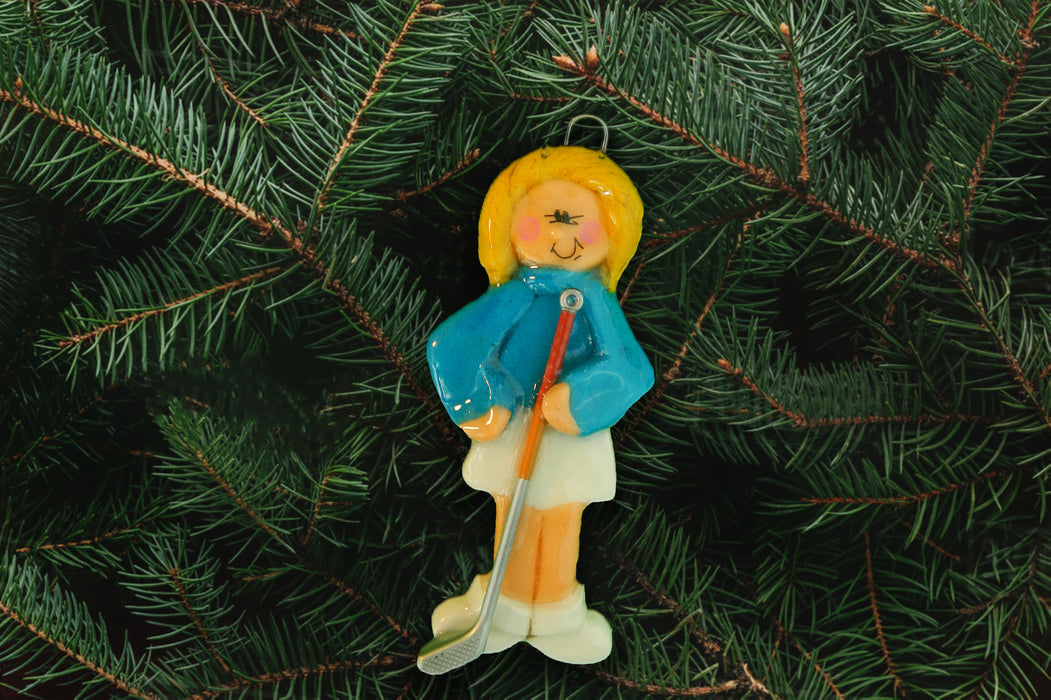 Golfer Female Ornament