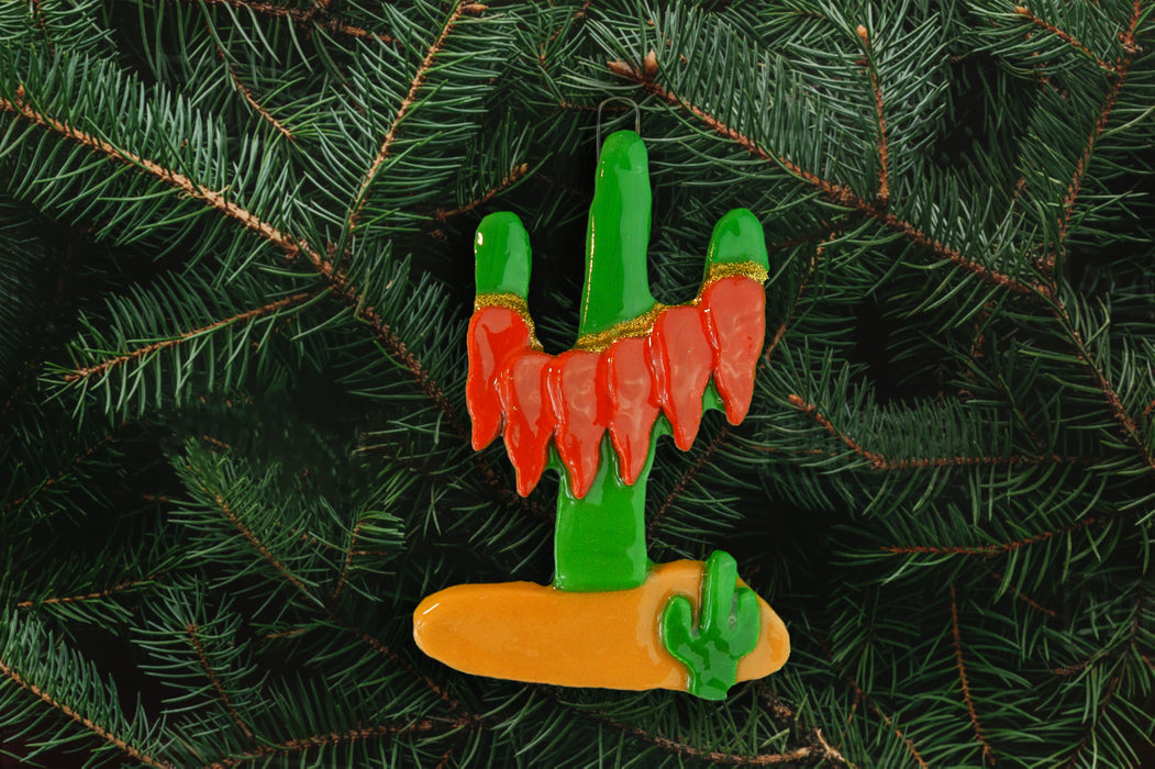 Cactus with Peppers Ornament