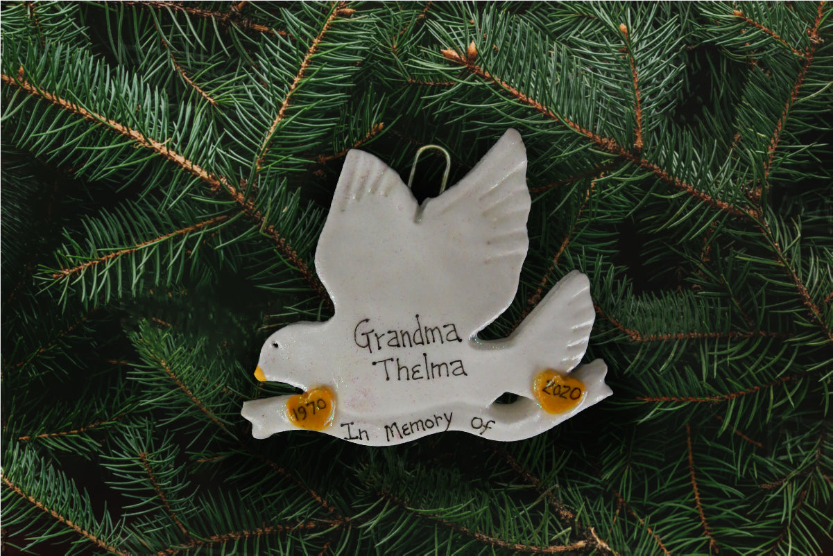 Lace Dove Ornament — Handmade Studio TN