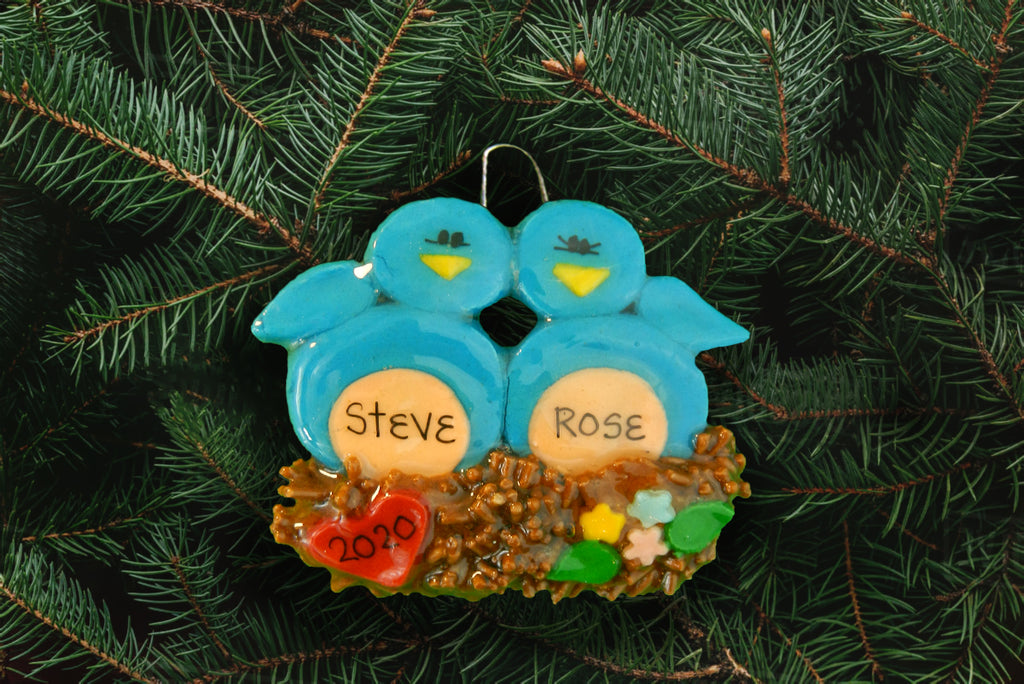 Bluebirds Ornament