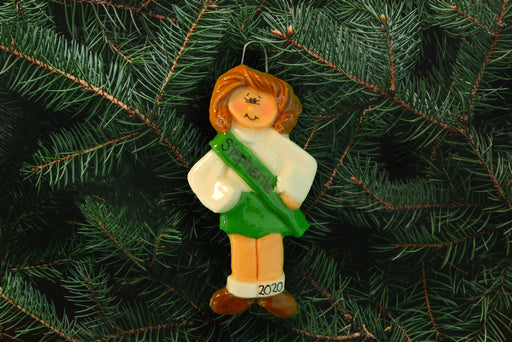 Girl Scout Green Ornament