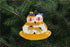 Snowman Family Purple Gold Ornament