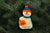 Orange & Blue Snowman Ornament