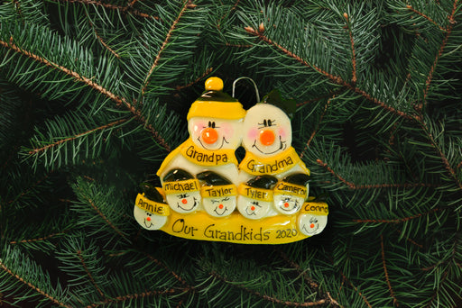 Snowman Family Yellow-Black - DoughDelights